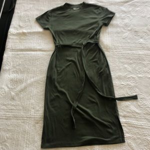 Time and Tru olive green dress